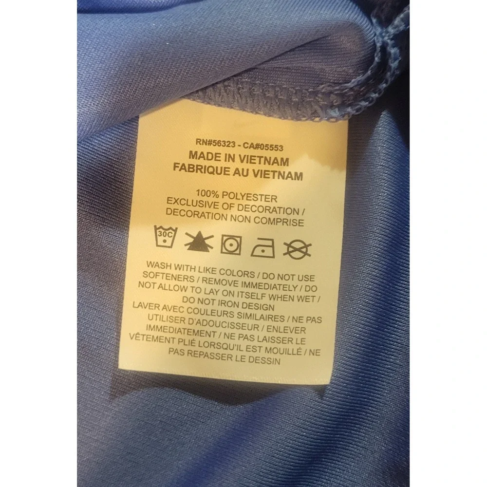 Nike Dri-FIT Golf Polo Shirt Mens Medium Blue Geometric Print HM5641-411 NEW